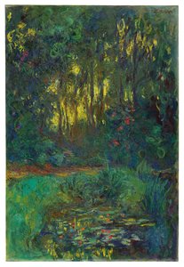Hoek van de vijver met waterlelies, ca. 1918-19