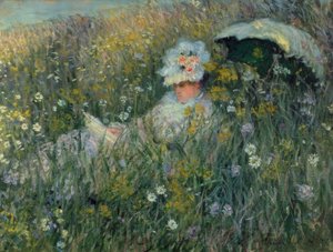 In de Weide door Claude Monet