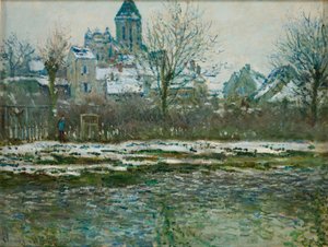 Effet de neige à Vétheuil of Église de Vétheuil, 1878-1879