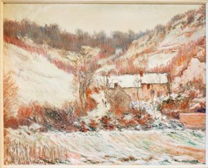 Sneeuweffect bij Falaise door Claude Monet