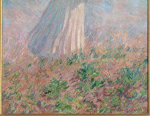 Figuurtest in de open lucht door Claude Monet