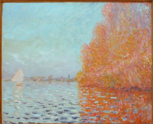 Rivierlandschap, Herfst door Claude Monet