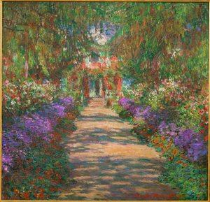 Tuin in Giverny (schilderij op doek)
