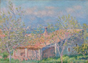 Tuinmanshuis in Antibes door Claude Monet