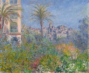 Duits: Strada Romana in Bordighera Villas in Bordighera door Claude Monet