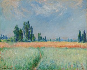 Duits: Weizenfeld Korenveld door Claude Monet