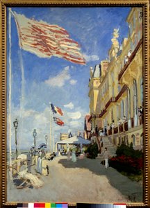 Hotel des Roches Noires in Trouville door Claude Monet