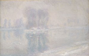 IJsvelden, 1893 door Claude Monet