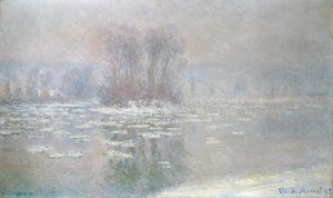IJs bij Bennecourt door Claude Monet