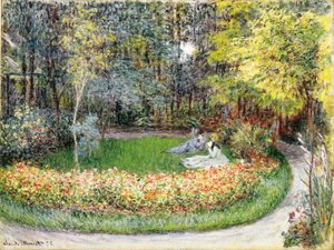 In de Tuin, 1875 door Claude Monet