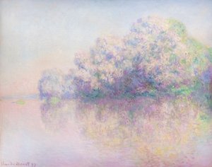 Eiland van brandnetels door Claude Monet