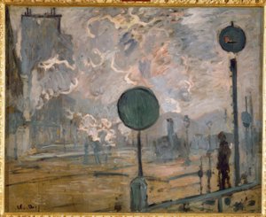 Het Station Saint-Lazare aan de Buitenkant (het Signaal)