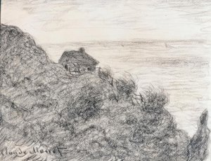 De hut van de douaniers bij Pourville