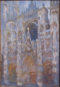 De kathedraal van Rouen. Het portaal, ochtendzon. harmonie door Claude Monet