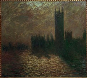 Het Parlement, stormachtige lucht