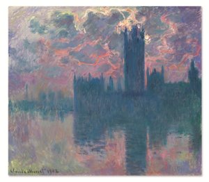 Le Parlement, soleil couchant (Het Parlement, bij zonsondergang)