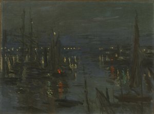 Le Port du Havre, Effet de Nuit door Claude Monet