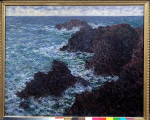 Les Roches de Belle Ile (Belle-Ile), de wilde kust door Claude Monet