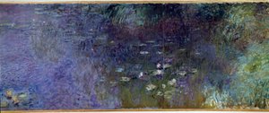 De Waterlelies: ochtend (detail). Schilderij door Claude Monet. 1914-1926. Parijs, Musée de l
