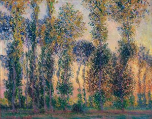 De populieren in Giverny, zonsopgang