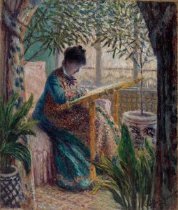 Madame Monet borduurt