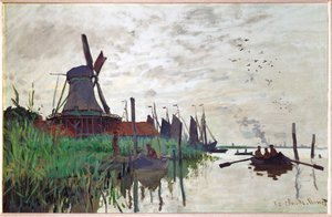 Moulin a Zaandam (olieverf op doek)
