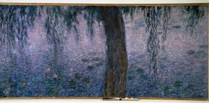 Nymphaea, heldere ochtend met wilgen (rechter deel van triptiek). Schilderij door Claude Monet door Claude Monet