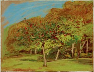 Fruitbomen door Claude Monet