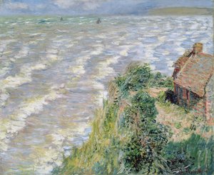 Stijgende vloed bij Pourville, 1882 door Claude Monet