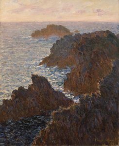 Rotsen bij Belle-Isle, Port-Domois door Claude Monet