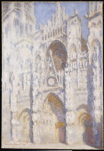Kathedraal van Rouen, middag door Claude Monet