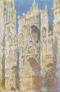 Kathedraal van Rouen, Westgevel, Zonlicht door Claude Monet