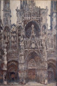 Kathedraal van Rouen, het portaal, bruine harmonie