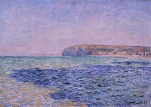 Schaduwen op de Zee. De Kliffen bij Pourville door Claude Monet