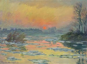 Zonsondergang over de Seine