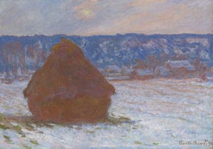 Stapel Tarwe Sneeuweffect, Bewolkte Dag, 1890-91