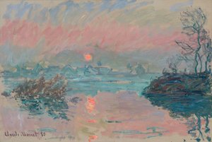 Zonsondergang bij Lavacourt