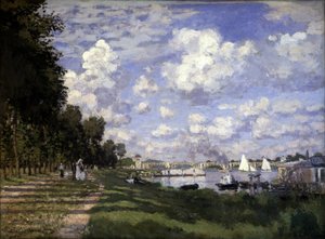 Het Argenteuil-bekken - door Claude Monet door Claude Monet
