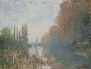 De oevers van de Seine in de herfst