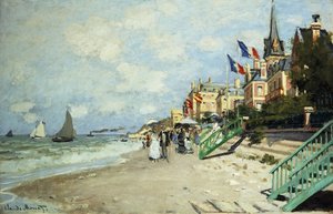 Het strand van Trouville; La Plage a Trouville, 1870