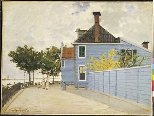 Het Blauwe Huis, Zaandam door Claude Monet