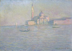 De Kerk van San Giorgio Maggiore, Venetië door Claude Monet