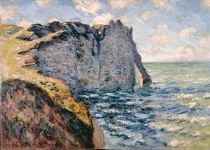 De klif van Aval, Étretat, 1885