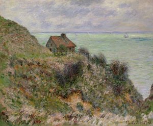 De Hut van de Douanebeambten in Pourville door Claude Monet