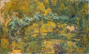 De Voetbrug over de Waterlelievijver door Claude Monet