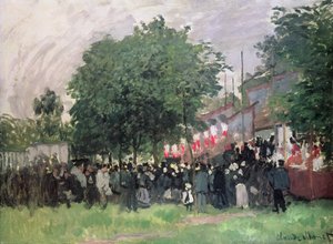 De veertiende juli door Claude Monet