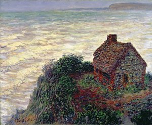 Het huis van de douanebeambte, Varengeville, 1882 door Claude Monet