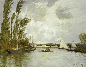 De Kleine Tak van de Seine bij Argenteuil door Claude Monet