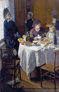 De lunch door Claude Monet