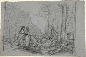 De lunch op het gras, ca. 1865